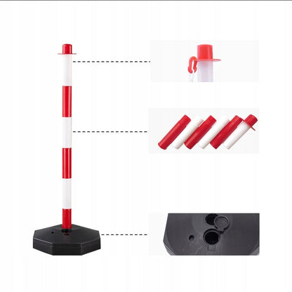 Con de Trafic Reflectorizant din PVC Moale cu Baza Grea, Portocaliu, 50 cm