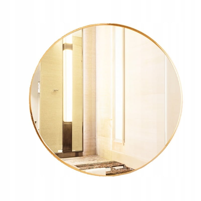 Oglindă perete 80 cm rotundă – design modern, pentru living și baie