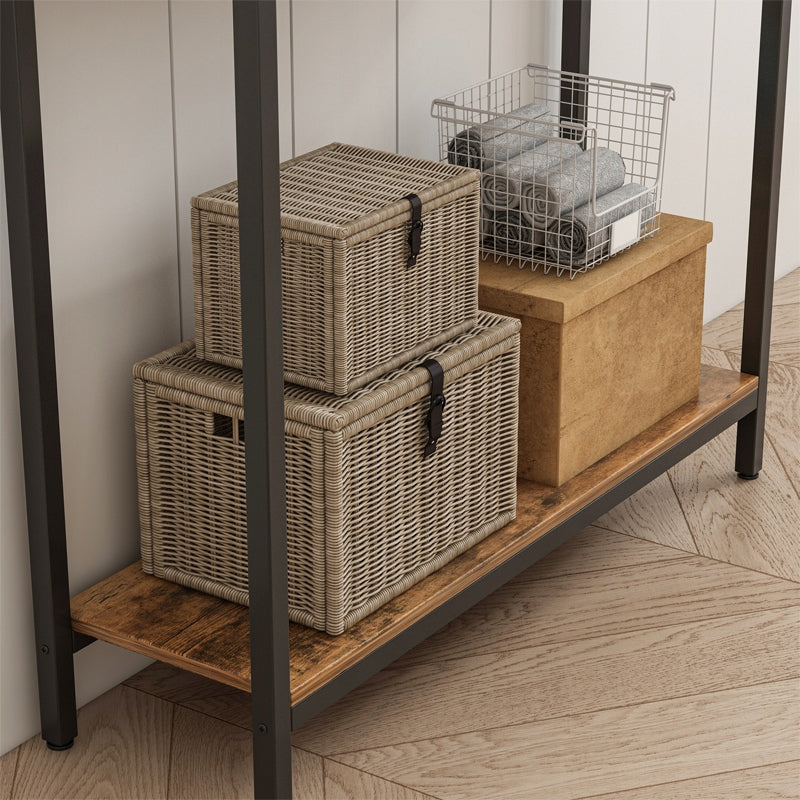 Măsuță consolă 100 cm – loft industrial, MDF + metal
