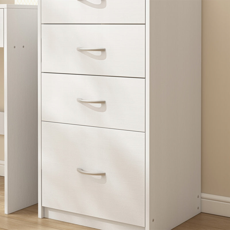 Dulap depozitare 85 cm – 4 sertare, alb, industrial