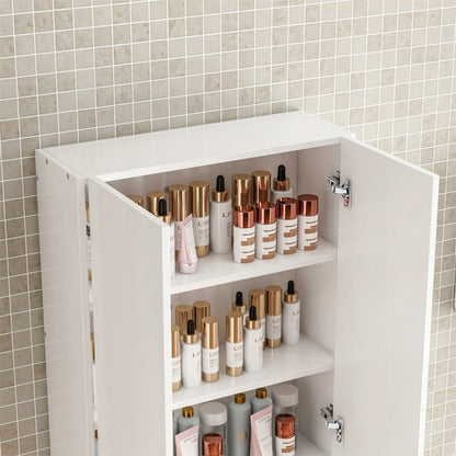 Dulap baie alb 60 cm – organizator suspendat, modern
