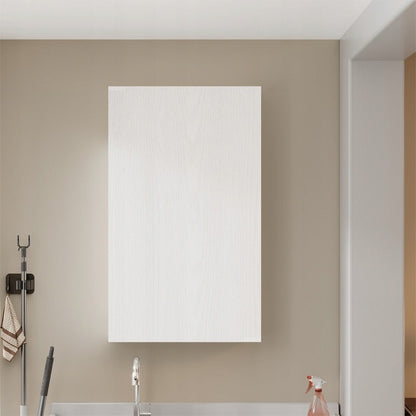 Dulap de Baie Suspendat pe Perete Alb, Tip Coloana Loft, 40x13.5x80 cm