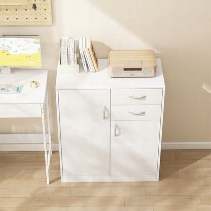 Dulap comodă alb – 74 cm, depozitare practică, stil loft