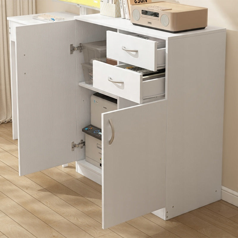 Dulap comodă alb – 74 cm, depozitare practică, stil loft