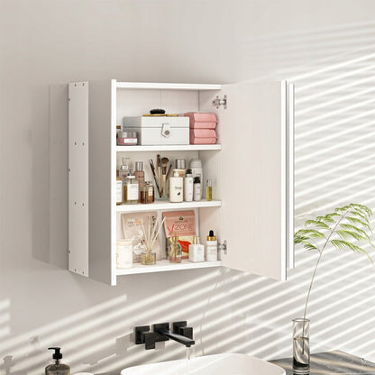 Dulap baie cu oglindă 60 cm – 3 uși, suspendat, modern