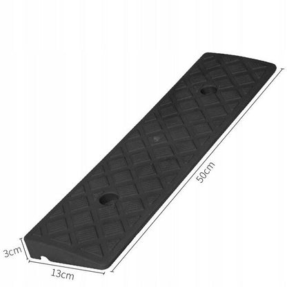 Rampa de Acces pentru Praguri si Scaune cu Rotile, Inaltime 3 cm, Neagra, 50x13 cm