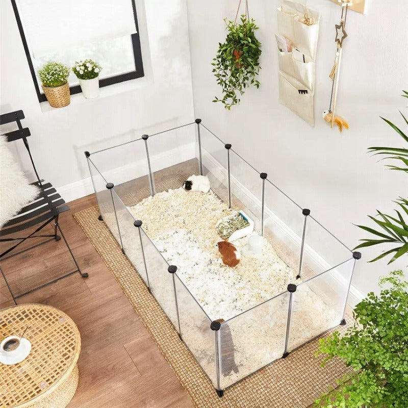 Țarc animale mici – 125x63 cm, cușcă pentru iepuri și porcușori