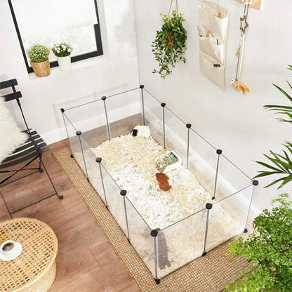 Țarc animale mici – 125x63 cm, cușcă pentru iepuri și porcușori