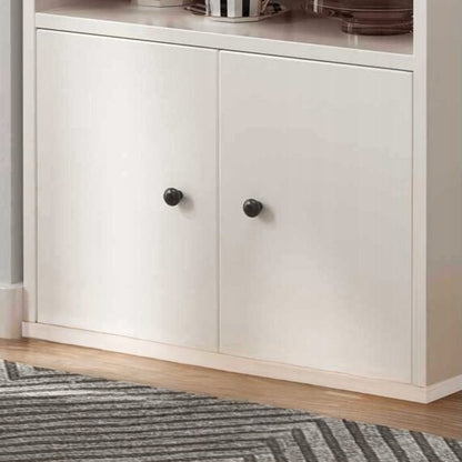 Raft de Podea independent din MDF, Alb, 60x34x56 cm, Stil Scandinav Loft