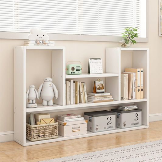 Raft decorativ perete 100 cm – alb, MDF, pentru cărți și decorațiuni