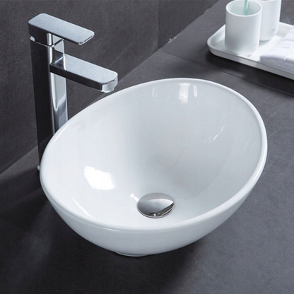 Lavoar Rebiko 42x34 cm – ceramică albă, pentru blat, design modern