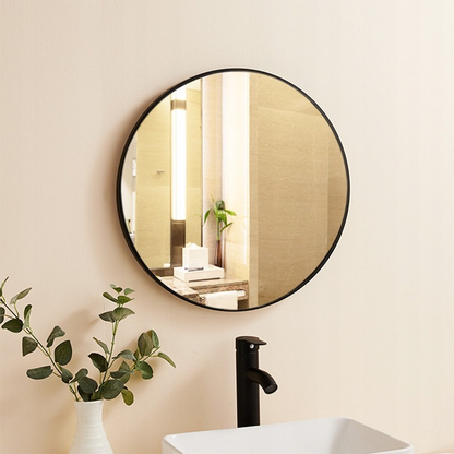 Oglindă rotundă 70 cm – design modern, montaj perete, pentru interior