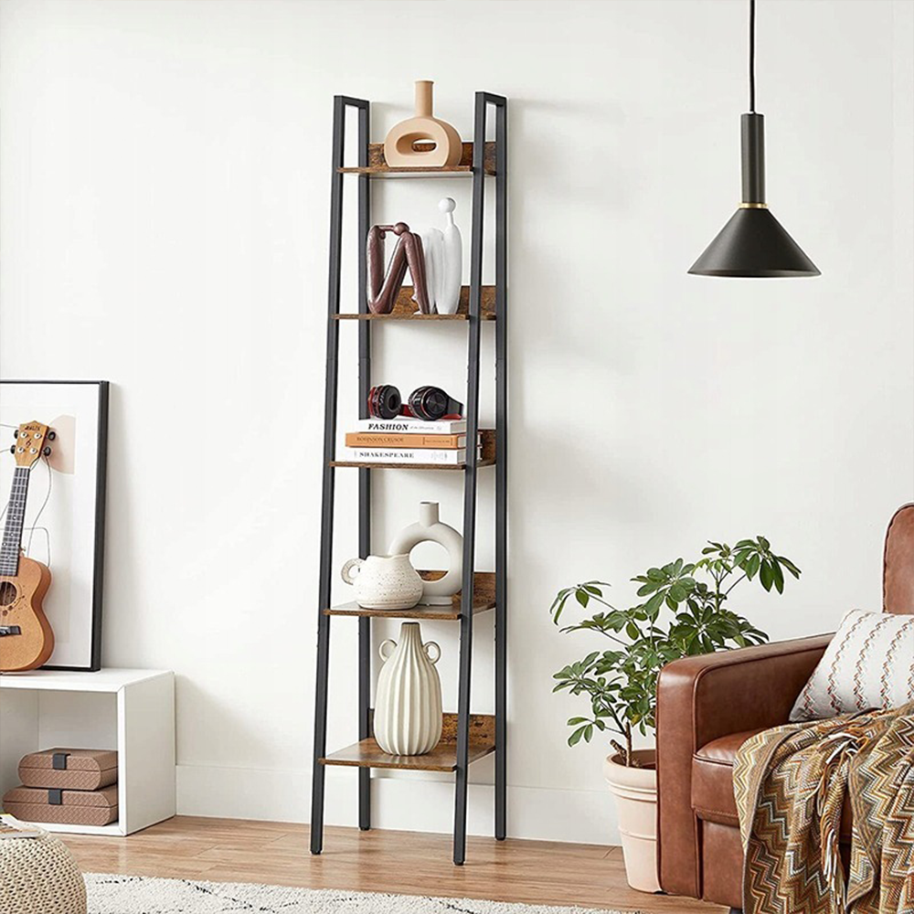 Bibliotecă loft 170 cm – raft vertical îngust, stil industrial modern