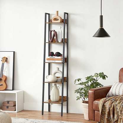 Bibliotecă loft 170 cm – raft vertical îngust, stil industrial modern