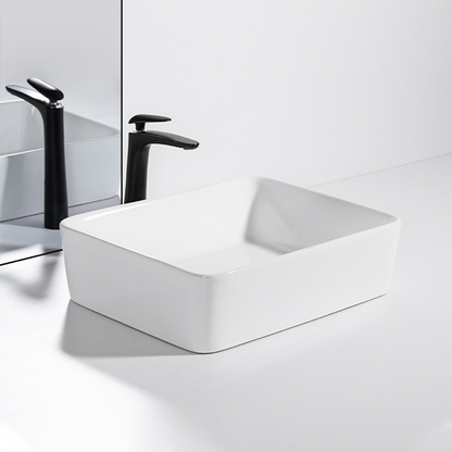 Lavoar Rebiko 49 cm – ceramică albă, elegant, pentru blat