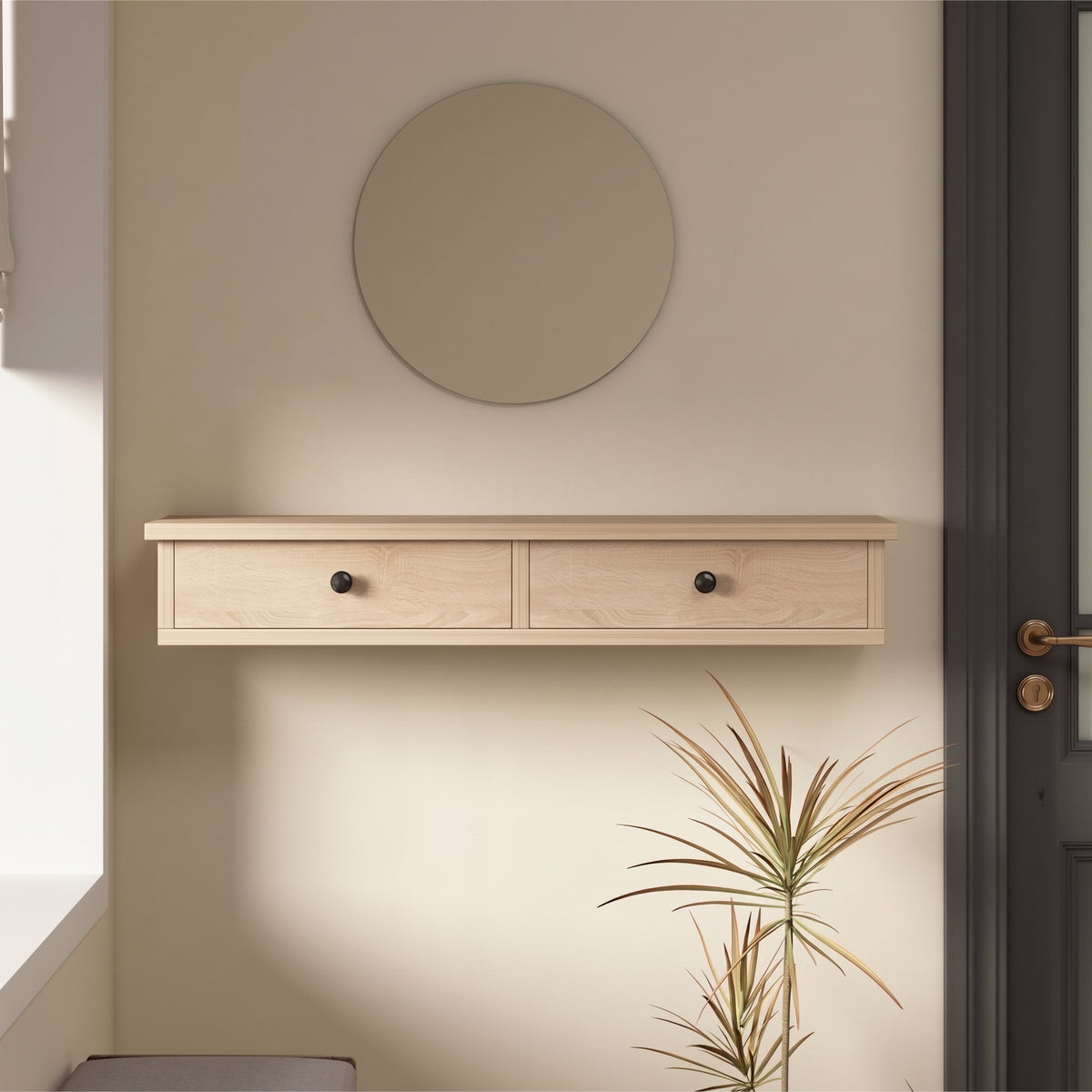 Raft Suspendat cu Uși 64 cm Maro Deschis Dulap de Perete Loft Modern