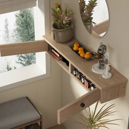 Raft Suspendat cu Uși 64 cm Maro Deschis Dulap de Perete Loft Modern