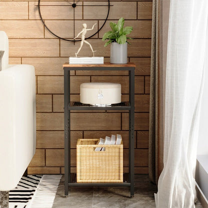 Măsuță Laterală Canapea 74cm – Noptieră Înaltă Loft Maro Vintage