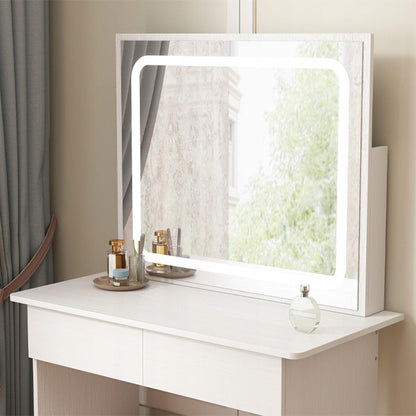 Elegant, Machiaj Oglindă Masă De Cu Led, Stil Modern Și 90 Cm