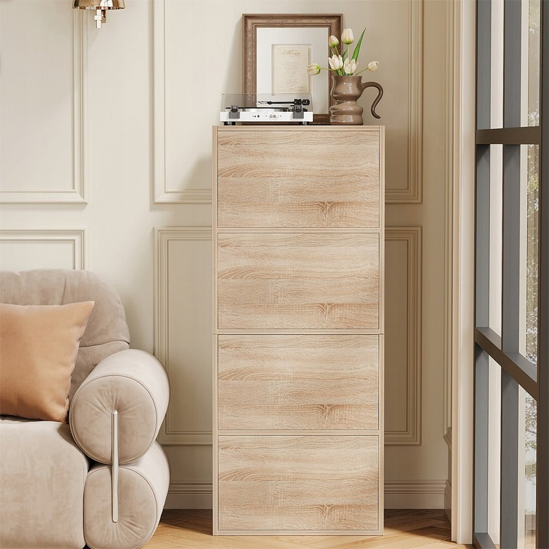 Dulap cu uși, stejar Sonoma deschis, comodă spațioasă, stil loft, 120 cm