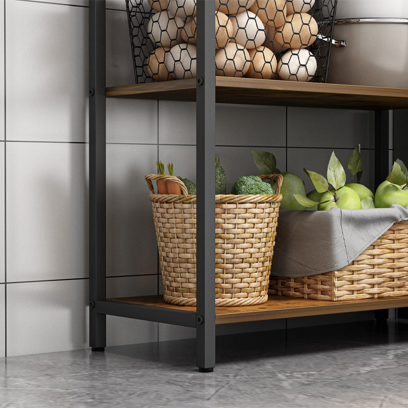 Raft vertical 186 cm – stil loft, MDF + cadru metalic, pentru living/birou