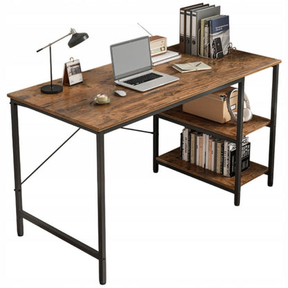 Birou cu rafturi 120x60 cm – MDF, stil industrial, modern