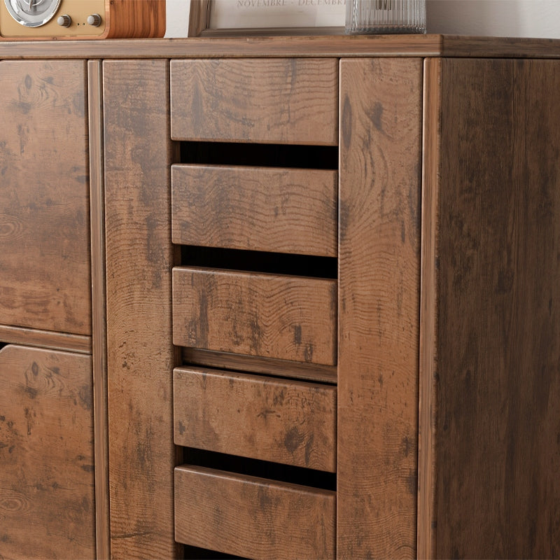 Comodă modernă 60 cm – MDF stejar rustic, 3 sertare + compartiment