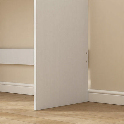 Birou alb 100 cm – cu 2 sertare, modern, pentru home office