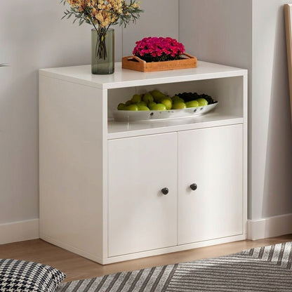 Raft de Podea independent din MDF, Alb, 60x34x56 cm, Stil Scandinav Loft