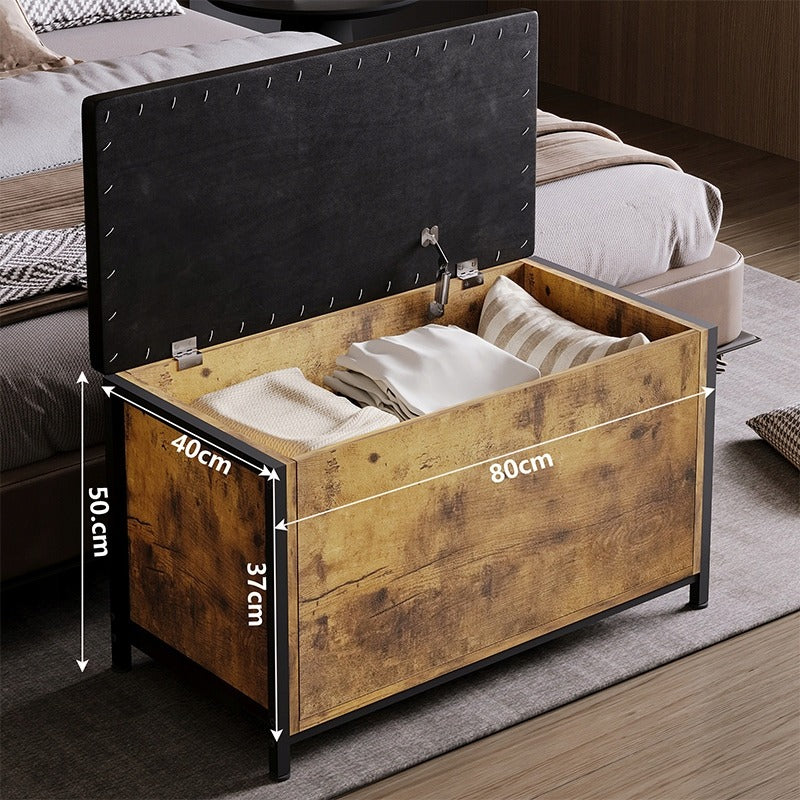 Comodă cu șezut 80 cm – rustic, pentru hol/dormitor