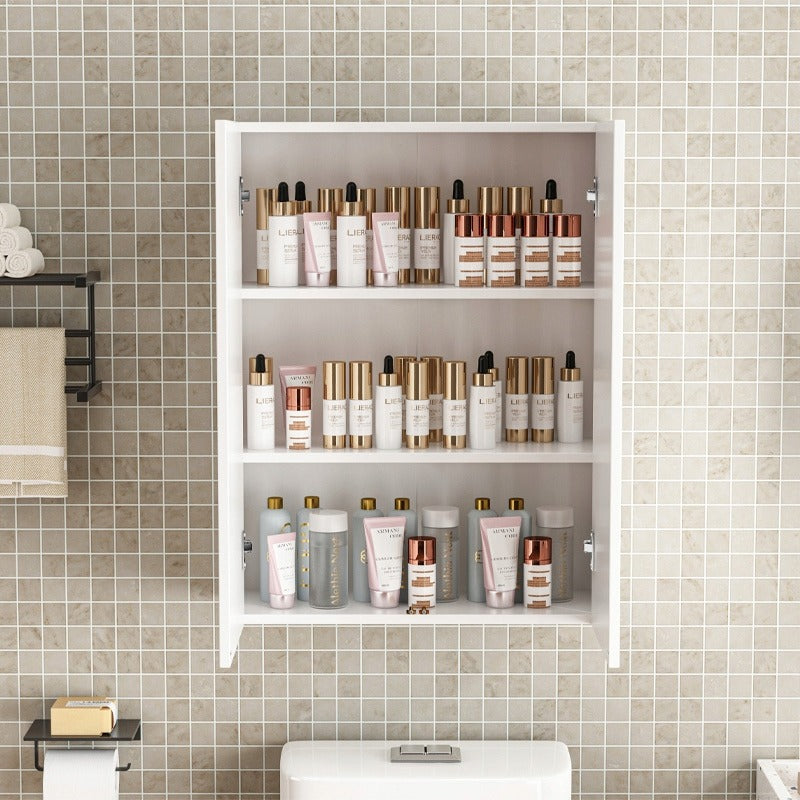 Dulap baie alb 60 cm – organizator suspendat, modern