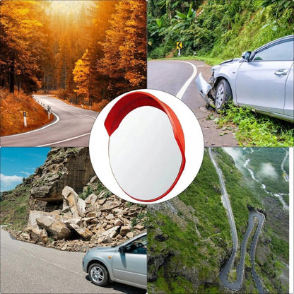 Oglindă trafic 60 cm – convexă, exterior, cu kit montare