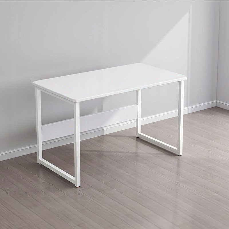 Birou alb 80x37 cm – compact, MDF, pentru spații mici