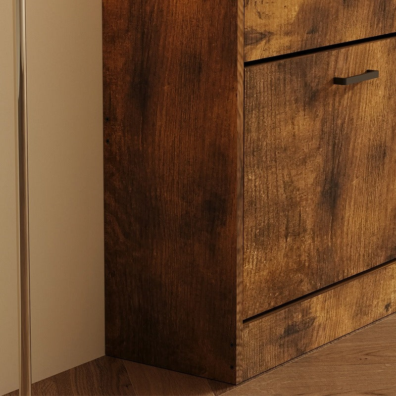Dulap pantofi îngust – 60 cm, maro, cu sistem basculant