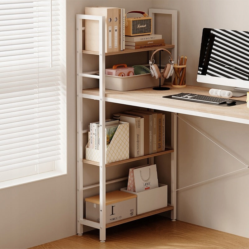 Birou cu Bibliotecă 120cm Stejar Sonoma – Birou Loft 2în1 cu Rafturi