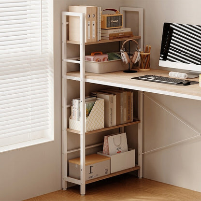 Birou cu Bibliotecă 120cm Stejar Sonoma – Birou Loft 2în1 cu Rafturi