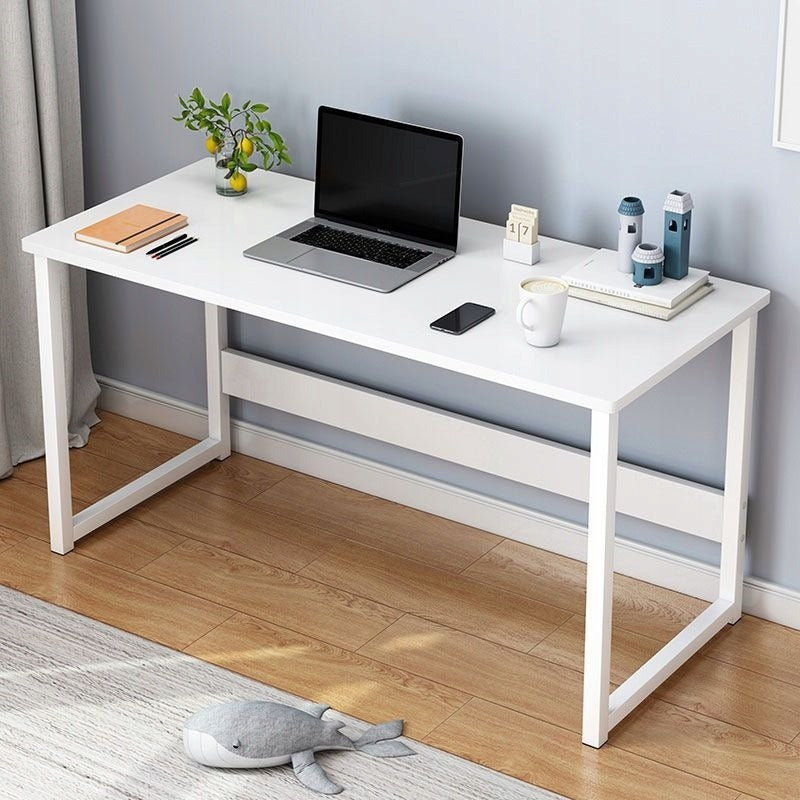 Birou alb 80x37 cm – compact, MDF, pentru spații mici