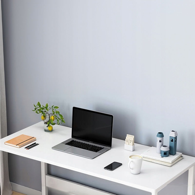 Birou alb 80x37 cm – compact, MDF, pentru spații mici