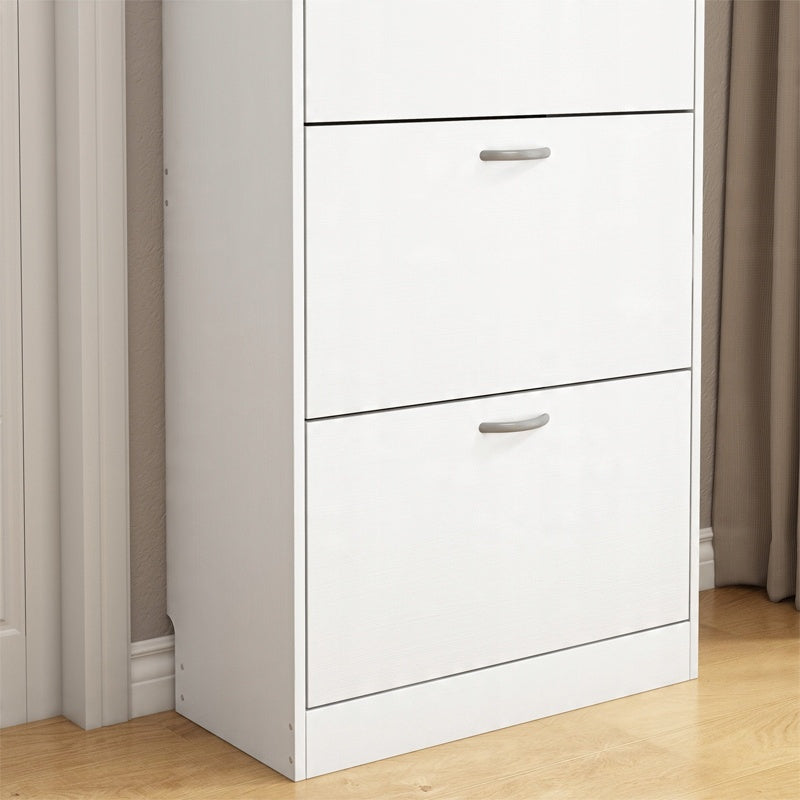 Dulap încălțăminte 110 cm – alb, 3 uși, design modern