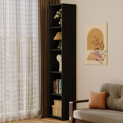 Bibliotecă îngustă 190 cm – MDF, stil modern/loft