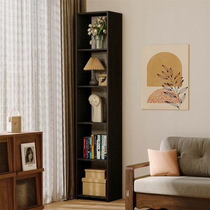 Bibliotecă îngustă 190 cm – MDF, stil modern/loft