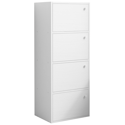 Dulap alb 102 cm – lemn, stil scandinav, pentru living/dormitor